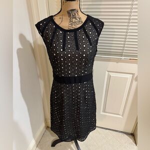 The Limited Black lacy with cream liner Dress size 8